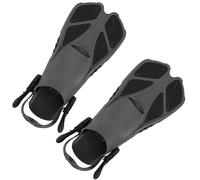 Chrees Swim Fins Adjustable Snorkeling Fins Long Dive Open Heel Flexible Scuba Soft Non Slip Bottom Double Channel Drainage for Swimming Diving Snorkeling (XL)