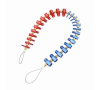 Chrees Thread Checker Gauge, 26 Sizes Inch Metric Male Female Detachable Thread Identifier with Wire Loop, for Nut and Bolt Measurement in Enclosed Areas