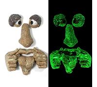 Chrees Tree Face Decor, Glowing in The Dark Funny Garden Decoration with Realistic Shapes for Outdoor Halloween Easter Forest Party (B)