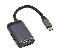 Chrees USB C to VGA Adapter, 4K 60HZ Aluminum Design | Plug and play, Supports dual displays, Works with mobile phones and laptops