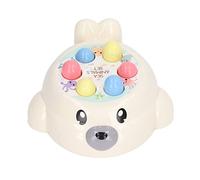 Chrees Whack Game Toy, Colorful Educational Baby Hammer Toy for Infant with Safe Water Based Paint, Seal Shape Learning for Parent Child Relationship (Yellow)