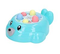 Chrees Whack Game Toy, Colorful Educational Baby Hammer Toy for Infant with Safe Water Based Paint, Seal Shape Learning for Parent Child Relationship (Blue)