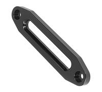 Chrees Winch Hawse Fairlead, 10in 8000-15000lb Loading Aluminum Anti Binding Universal, with Smooth Rounded Edge for Synthetic Rope Protection (Black)
