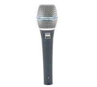 Chrees Wired Microphone, Professional Cardioid Pickup Moving Coil Anti Interference Handheld Vocal Mic with Metal Grid Structure and Balanced Output, for Stage Performance Live St