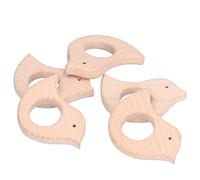 Chrees Wood Teether Bird Shape Pendant, Non- Baby Toy