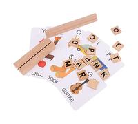 Chrees Wooden Alphabet Building Blocks, Educational Toys for Kids Spelling Games with Letters Numbers Shapes, Safe Learning Toy for Children Adults, Gifts for Birthdays Festivals
