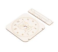 Chrees Wooden Clock Toy, Educational DIY Science Teaching Model | Non- materials, promotes curiosity, fun crafting experience, great for school