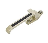 Chrees Zinc Alloy Window Handle Push Window Lock Handle Left Right Optional with Nylon Anti-Wear Block for Aluminum Alloy Flat Opening Windows Champagne Color (Right Hand)