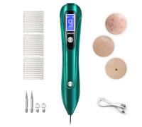 CHRERNA Skin- Tag -Remover Pen, Mole Kit Removal Kit with 9 Strength Levels, Plasma Pen for Body Face Home Use Tag Buddy Beauty Tool Set (Green)