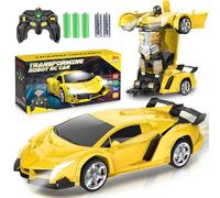 Chridark Toys for 3-8 Year Old Boys: Transforming Toys Remote Control Car Gifts for Age 3 4 5 6 7 8 Years Old Kids Birthday Presents Toy for Boy Ages 4-9 Transforming 2 in 1 Robot Toy RC Car