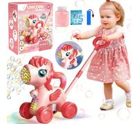 Chridark Toys for 3-8 Year Old Kids Girls: Unicorn Bubble Lawn Mower for Toddlers Gifts for 3 4 5 6 7 8 Years Old Girls Boys Birthday Toy for Kid Ages 3-5 Outdoor Garden Bubble Machine Maker