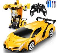 Chridark Toys for 3+ Year Old Kids: Transforming Remote Control Car Toys Gifts for Age 3 4 5 6 7 8 Years Old Kids Birthday Presents Toy for Toddler Ages 3-8 Transformable Rechargeable Robot RC Cars