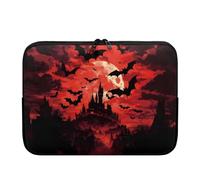 Chririnla Halloween Castle Laptop Sleeves CuteTravel Outing Brieface Laptop Protective Bags Business Briefcase for Women Men Casual-12inch