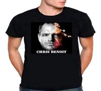 Chris Benoit Custom Tee Tshirt Men Unisex Shirt Short Sleeve Cotton Tshirt Clothing Casual Gift for Men Size L Black