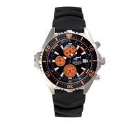 Chris Benz Depthmeter Chronograph CB-C-Orange-KB Mens Chronograph Depth Gauge