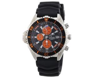 Chris Benz Men's Quartz Watch CB-C-Orange-KB with Rubber Strap