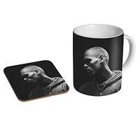 Chris Brown Pyramid BW Ceramic Coffee MUG + Coaster Gift Set …