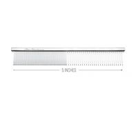 Chris Christensen 5in Face and Feet Fine/Coarse Butter Comb Groom Like a Professional Rounded Corners Prevent Friction and Breakage Solid Brass Spi