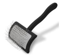 Chris Christensen Big K Dog Slicker Brush for Dogs (Goldendoodles, Labradoodles, Poodles), Groom Like a Professional, Fluff Detangle Style, Saves Time Energy, Black, Medium