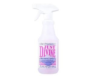 Chris Christensen Just Divine Dog Brushing Spray, Groom Like a Professional, Prevents Brushing Damage, Light Detangler, Ready to Use, All Coat Types, Made in USA, 473ml