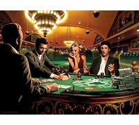 Chris Consani Royal Flush Canvas Print, Multi-Colour, 60 x 80 cm