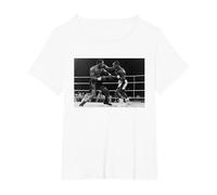 Chris Eubank Nigel Benn Middleweight Title Boxing Fight T-Shirt, Women's Plus, White, 3X