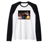 Chris Eubank Takes A Left Jab from Boxer in Birmingham Fight Raglan Baseball Tee