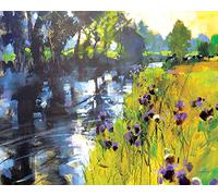 Chris Forsey "Sun And Meadow Thistles" Canvas Print, Cotton, Multi-Colour, 3.20 x 40.00 x 50.00 cm