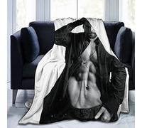 Chris Hemsworth Fleece Throw Blanket, Ultra Soft Cozy Luxury Fuzzy Blanket for Couch Bed Sofa, Lightweight Warm Plush Blankets Bedding for All Season