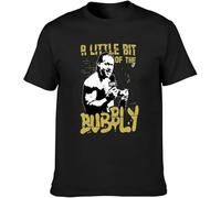 Chris Jericho A Little Bit of The Bubbly T-Shirt Graphics Tee Black Tee Shirt