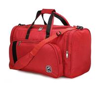 Chris & Kate Premium Duffel Bag for Travel, Gym & Sports Water Resistant, Lightweight, Spacious Weekender, Overnight Trips Durable Luggage Duffel for Men & Women Red, Red, L, Duggel Luggage Bag