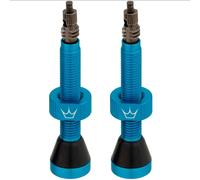 Peaty's x Chris King Tubeless MK2 Valves - Turquoise / 60mm Valve