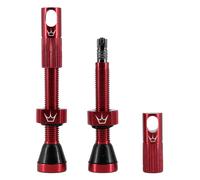 Chris King Peaty´s Tubeless Valves Red 60 mm
