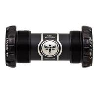 Chris King Threadfit 24 Bottom Bracket - Black / Gold / English (BSA) / Steel Bearings