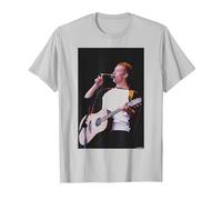 Chris Martin Coldplay Glastonbury 2000 by Andy Willsher T-Shirt, Men, Silver Grey, X-Large