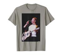 Chris Martin Coldplay Glastonbury 2000 by Andy Willsher T-Shirt, Men, Slate Grey, Large