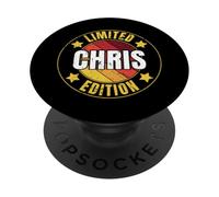 Chris Name Limited Edition Personalized Birthday Retro PopSockets Adhesive PopGrip