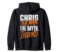 Chris Personalized Name The Man The Myth The Legend Zip Hoodie