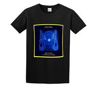Chris Rea Blue Guitars Men T-Shirt Black Unisex Tops Casual Tee L