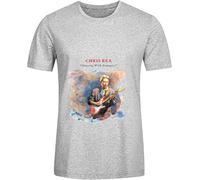 Chris Rea Dancing with Strangers Tour Mens T-Shirt Cotton Unisex Grey Tee Tops L