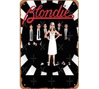 chris stein Blondie Music Band Sing Birthday Gifts Poster Retro Metal Tin Vintage Sign 12 X 8 Inch Home Bar Man Cave Wall Decor