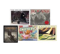 Chris Van Allsburg Collection 5 Books Set (The Polar Express, Jumanji, The Mysteries of Harris Burdick, The Misadventures of Sweetie Pie, The Wreck of the Zephyr)