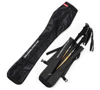 Chris.W Portable Trekking Pole Carrying Bag Storage Bag Pouch with Zipper for Walking Stick Hiking Poles Travel Case(Black)
