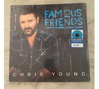 Chris Young Famous Friends Exclusive Limited Edition Aqua Blue Colored Vinyl LP