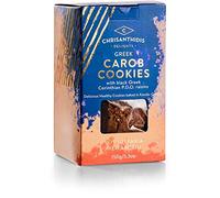 Chrisanthidis Delights Greek Carob Cookies with Black Greek Corinthian P.D.O. Raisins, Pack of 4 X 150 g (Total: 600 g)