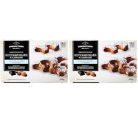 Chrisanthidis Delights Handmade Kourabie with Whole Almonds & Dark Chocolate - Traditional Gr lmond Biscuits, 100% Natural, No Preservatives - 200g (Pack of 2)