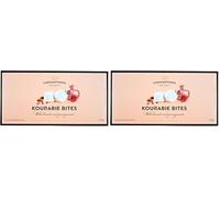 Chrisanthidis Delights Kourabie Bites with Almonds and Pomegranate - Traditional Greek Shortbread Biscuits - No Added Preservatives - 270g (Pack of 2)
