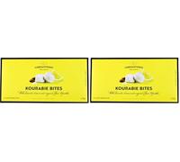 Chrisanthidis Delights Kourabie Bites with Almonds, Lemon and original Mastiha from Chios - Traditional Greek Shortbread Biscuits - No Added Preservatives - 270g (Pack of 2)