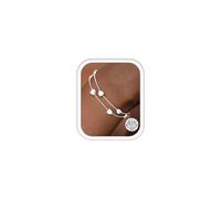 Chriscoco 925 Sterling Silver Bracelet for Women 14K Gold Plated Layered Bracelets Rose Gold Link Chain Bracelets Adjustable Stackable Ladies Silver Bracelet Jewellery for Women Girls-SILVER