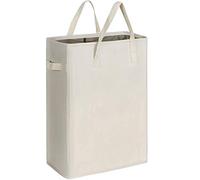 Chrislley Slim Laundry Basket Small Foldable Laundry Hamper Collapsible Washing basket Sturdy Laundry Bin with Handle